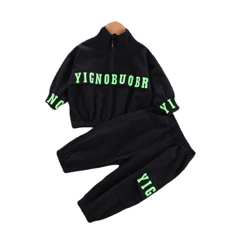 New Spring Children Girls Clothes Baby Boys Casual Jacket Pants 2Pcs/sets Autumn Kids Toddler Clothing Infant Cotton Tracksuits