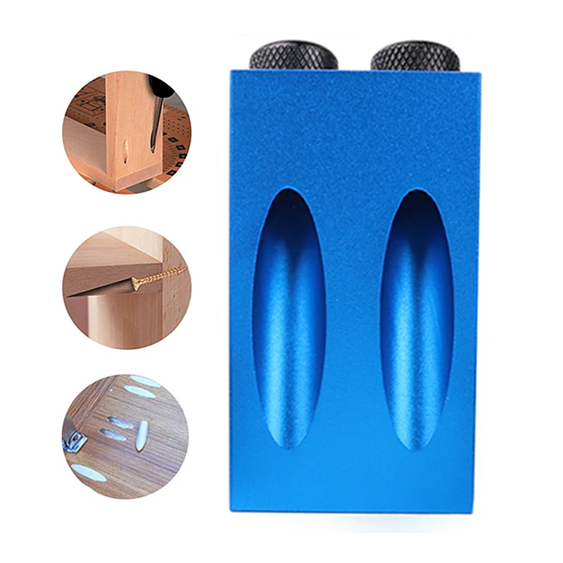 

Carpentry Tool Oblique Hole Locator Drill Bit Woodworking Pocket Hole Jig Kit Angle Drill Guide Set Hole Puncher 14pcs/set