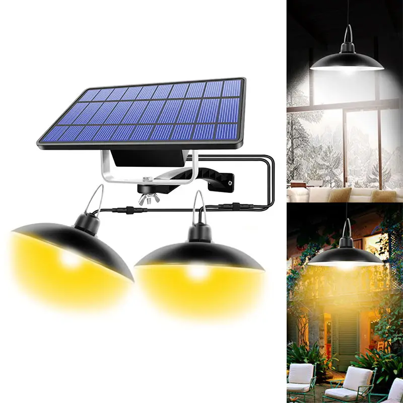 

Solar Pendant Lights Outdoor Hanging Shed Lamp Barn Light for Kitchen Garden Yard Patio Balcony Home Adjustment Light Source