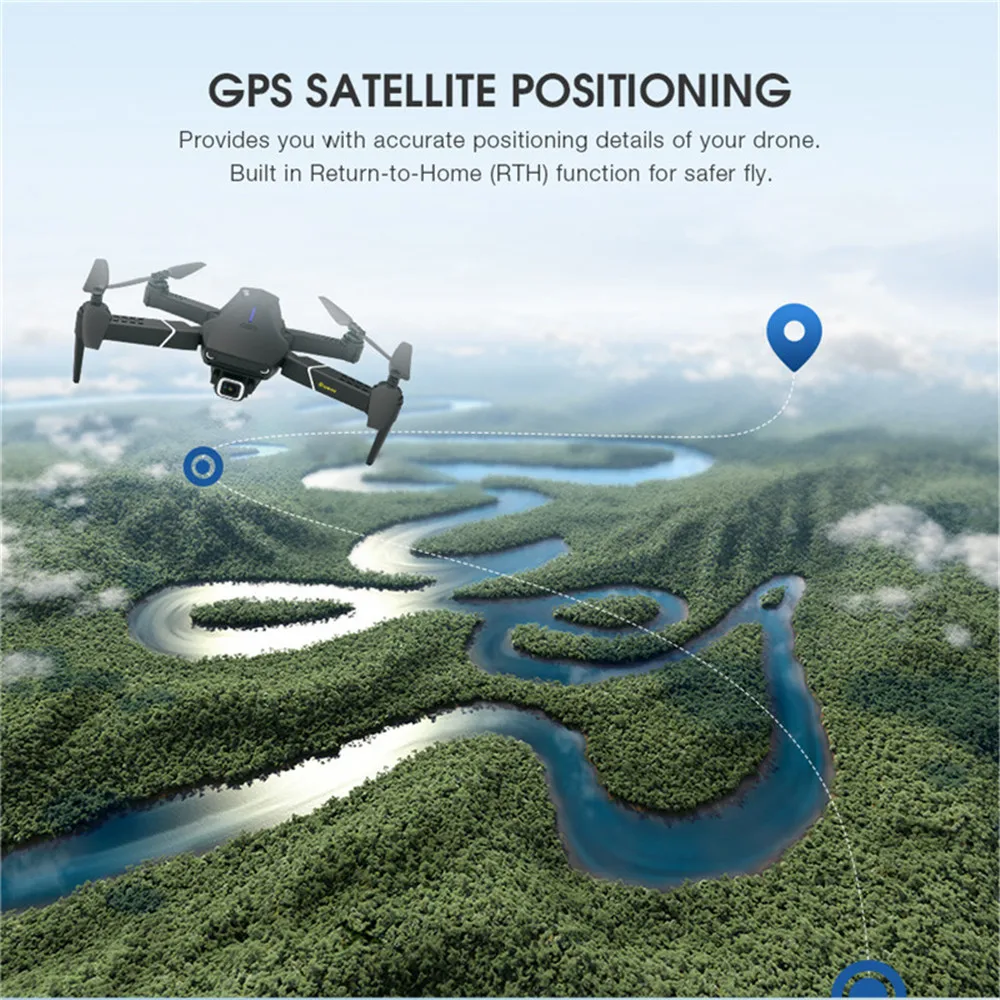 Eachine E520 Wi-Fi FPV Дрон 4 K/1080 P HD широкоугольная камера высота удержания Складная воздушная видео Квадрокоптер самолет Модернизированный E58