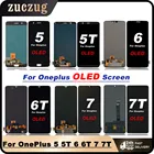 ОригинальныйOLED для OnePlus 5 5T 6 6T 7 7T ЖК-дисплей зеркальный для One Plus 7 7T 1 + 7 1 + 7T