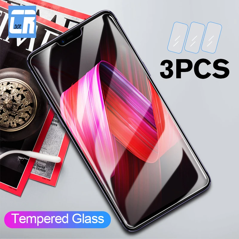 1 3 шт. 9H закаленное стекло для OPPO R17 R15 F11 F9 F7 F5 защита экрана Reno Z 10X Zoom A72 A9X A3S K3