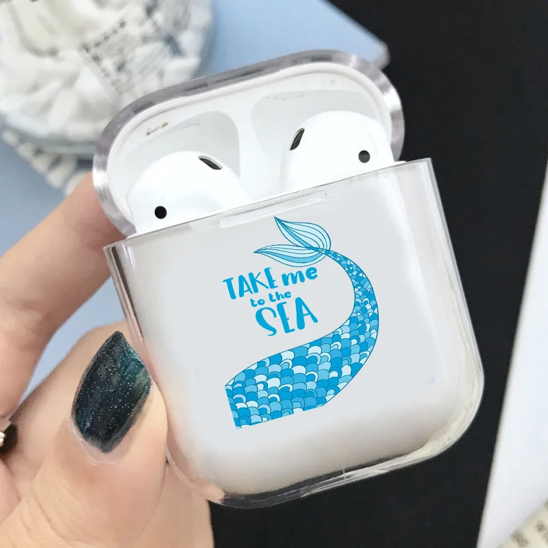 Чехол Tsunami океанские волны для AirPods 2 симпатичный защитный чехол air pods Pro Роскошный