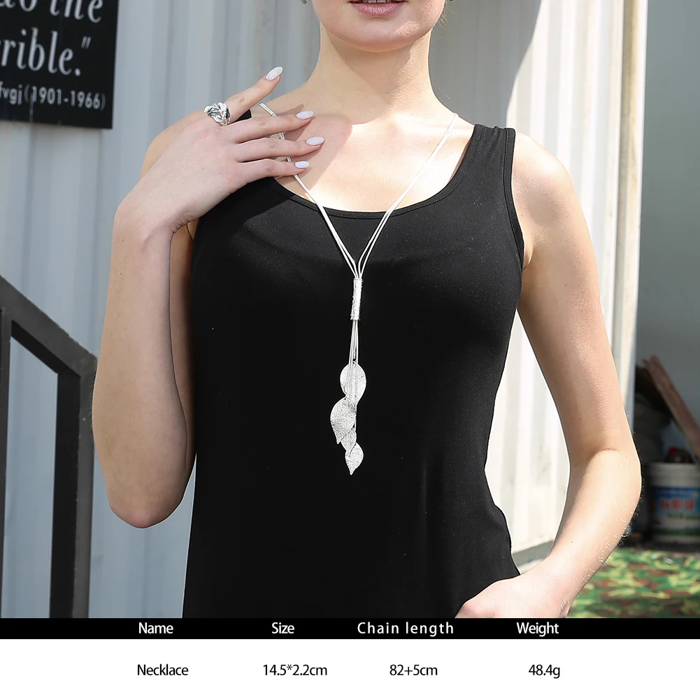 Новинка 2021 дизайнерское женское ожерелье MeiceM с искусственными листьями для