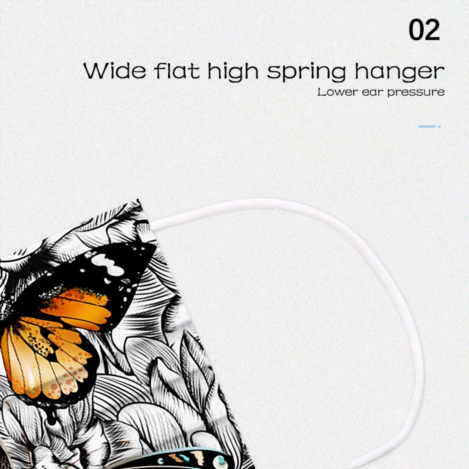 

50PCS Children Butterfly Print Face Mask Anti Pollution Disposable Mouth Mask 3ply Ear Loop Masque Breathable Mascarillas