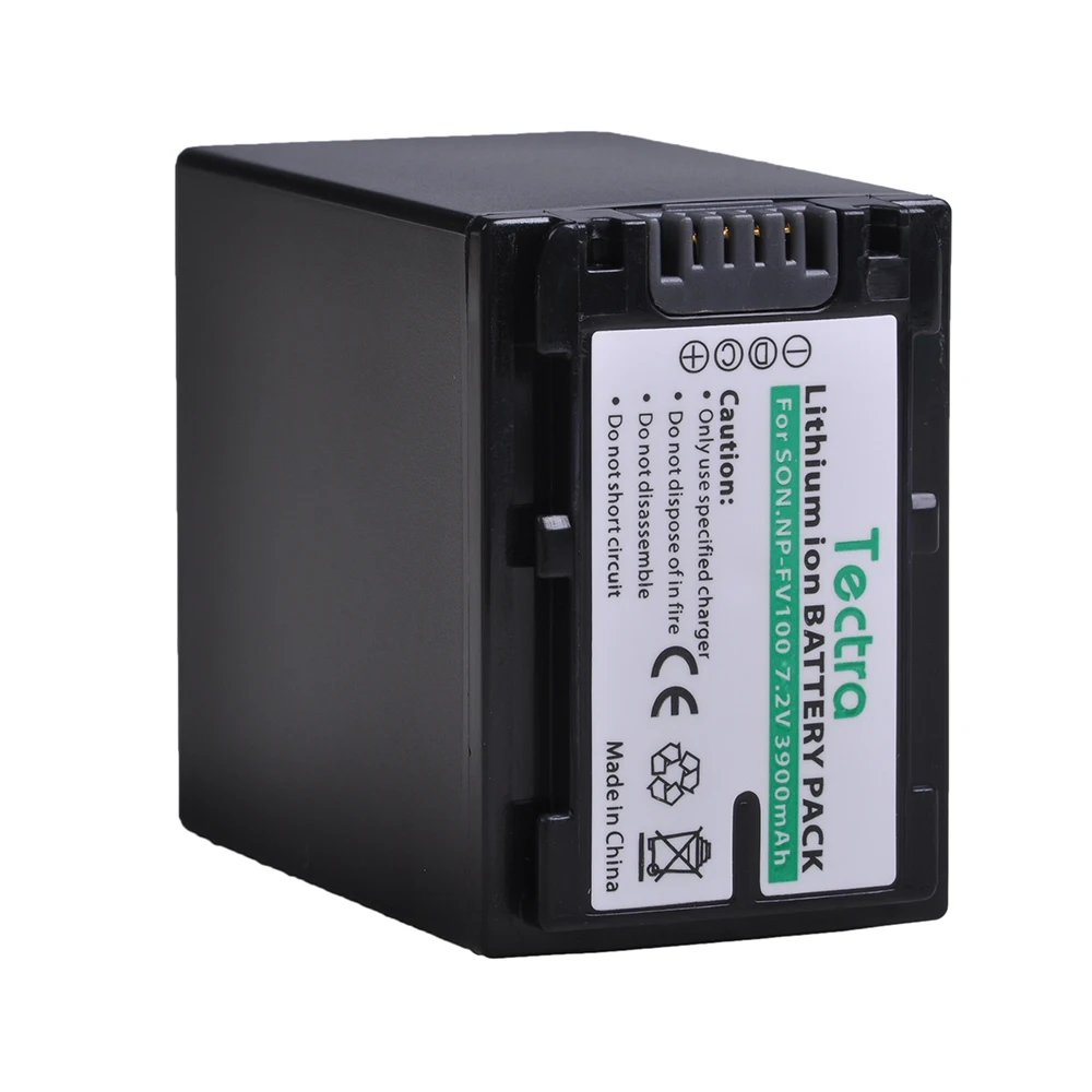 

2pc 3900mAh NP-FV100 NPFV100 NP FV100 Camera Li-ion Battery For Sony NP-FV30 NP-FV50 NP-FV70 SX83E SX63E FDR-AX100E