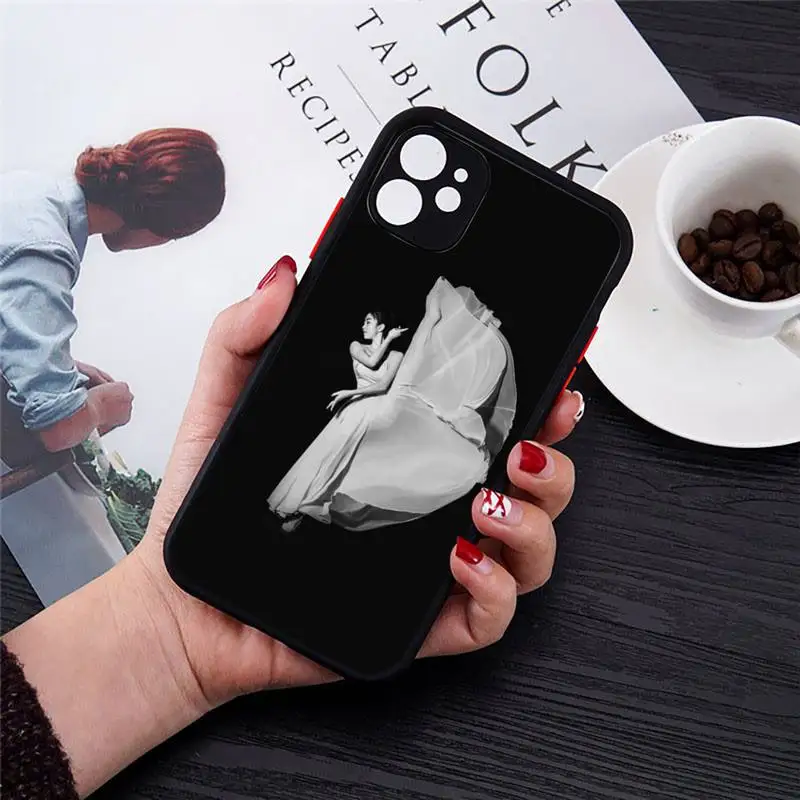 

Black and white artistic photos of senior dancers Phone Case Transparent Matte for iPhone 7 8 11 12 s mini pro X XS XR MAX Plus