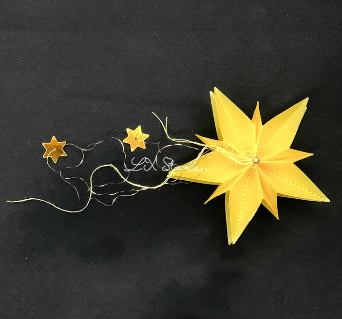 Новый дизайн ремесло металла высечки складные звезда цветок украшения скрапбук