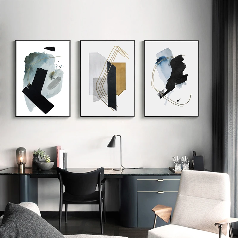 

Modern Abstract Geometric Pattern Canvas Painting Wall Art Decorative Pictures Poster Prints for Living Room Interior Decor