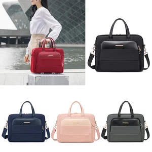 womens laptop bag pupolyester notebook briefcase case for 13 14 15 16 inch laptop shoulder bags travel office ladies handbags free global shipping