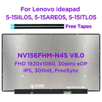 15 6 ips laptop lcd screen nv156fhm n4s v8 0 for lenovo ideapad 5 15are05 thinkpad t15 p15s gen 2 thinkbook g2 1920x1080 30pin
