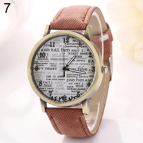 

Cay-Old Newspaper Dial Women Watch Fashion Casual Ladies Watches Female Clock Quartz Wristwatches Relogio Feminino