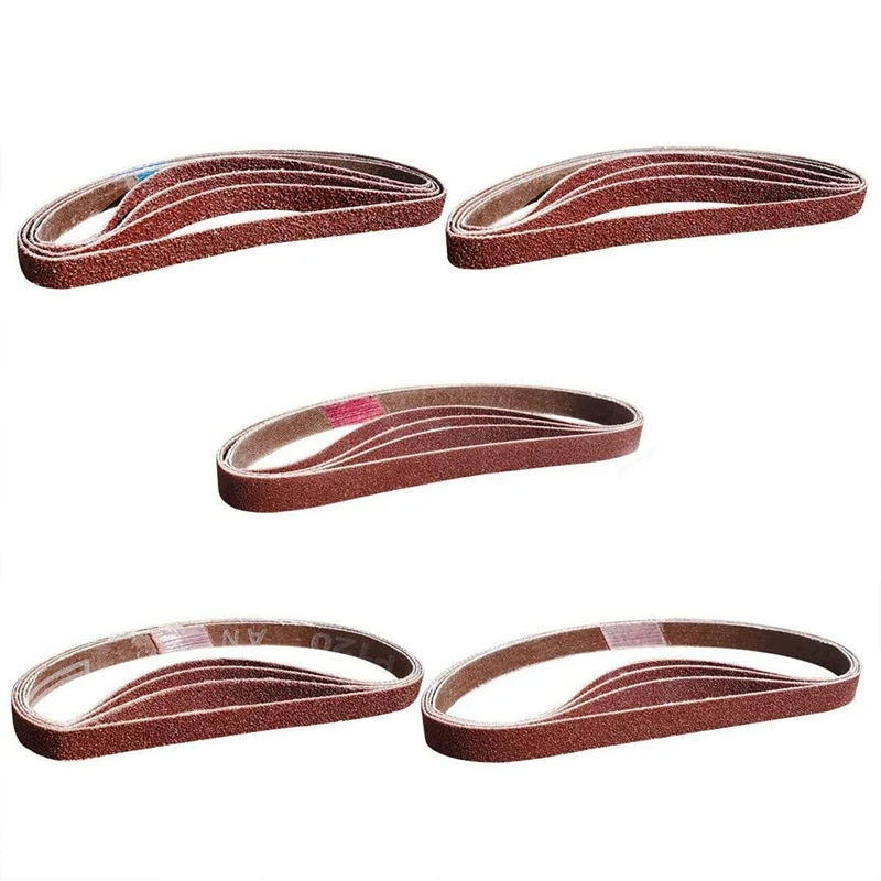 

20 Pack 1/2 X18 Inches Aluminum Oxide Sanding Belt Kit Sanding Paper-Of 40 80 120 180 240 Assorted Grits-For Belt Sander