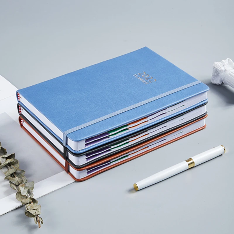 

2022 A5 Weekly Diary Compendium Organiser Planner Journal Portfolio PU Leather Schedules Stationery School Supplies