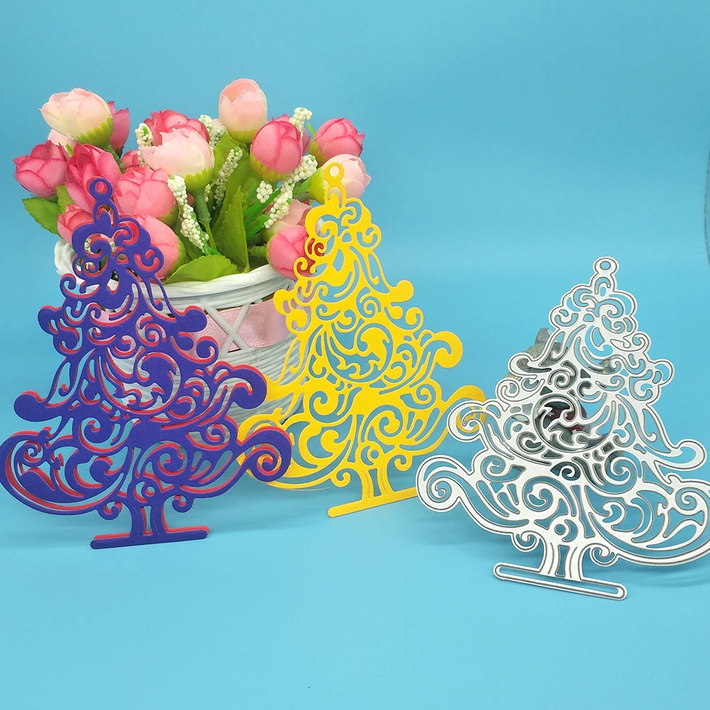 

Wavy Christmas Tree Metal Cutting Mold Scrapbook Album Decoration DIY Handmade Art