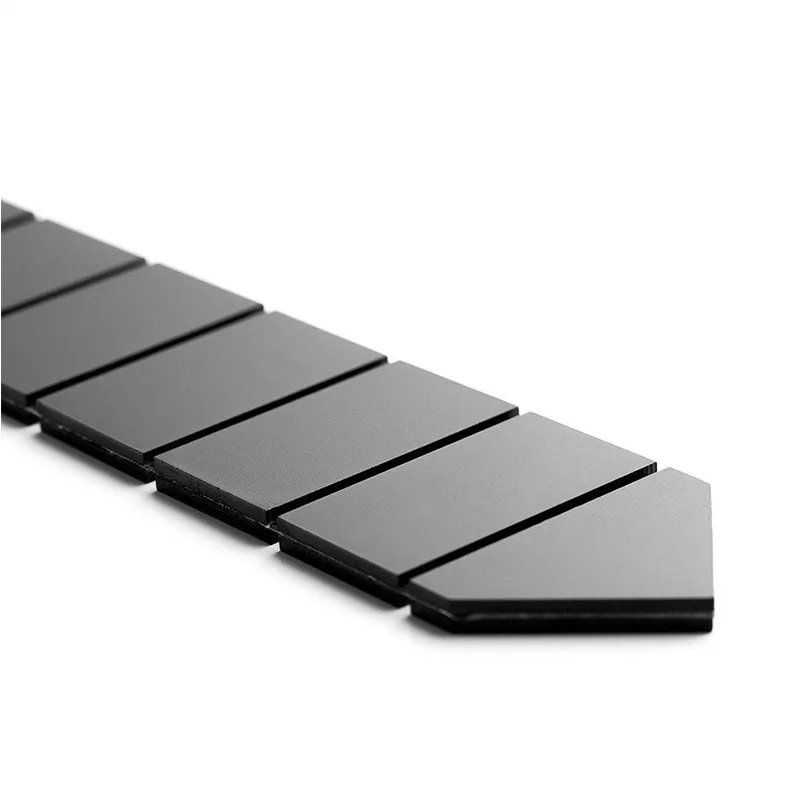 Глянцевый черный мужской модный галстук ручной работы из оргстекла полосатые