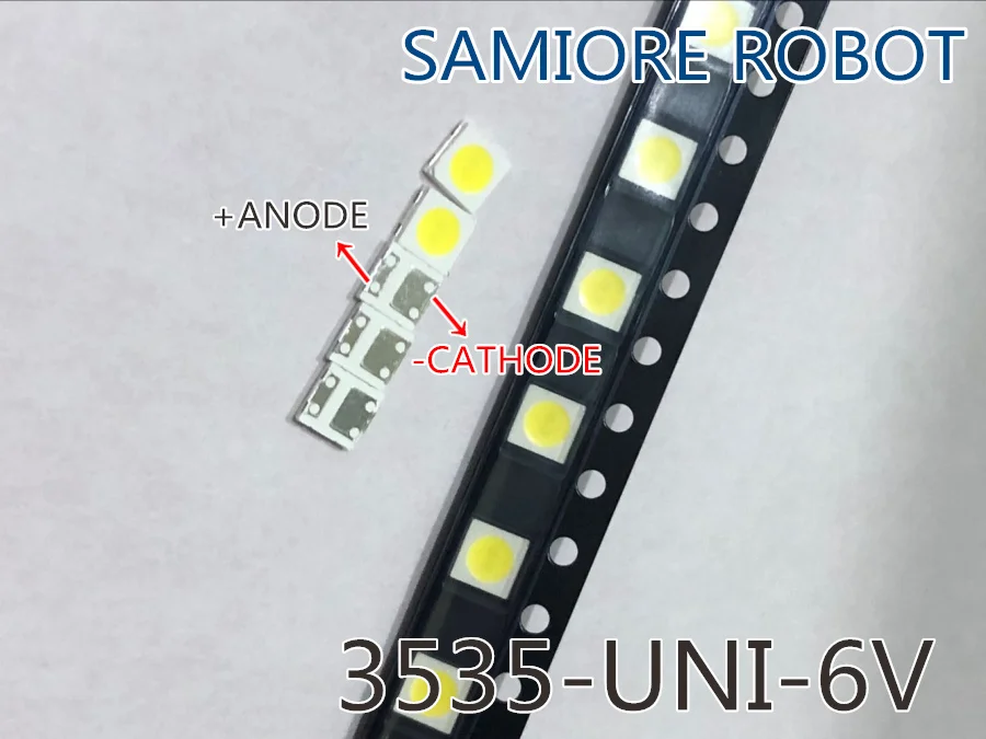 Для UNI LED 5000 шт./лот Подсветка ЖК ТВ 3535 3537 SMD лампа bead 1 Вт 6 в 2 Холодный белый цвет