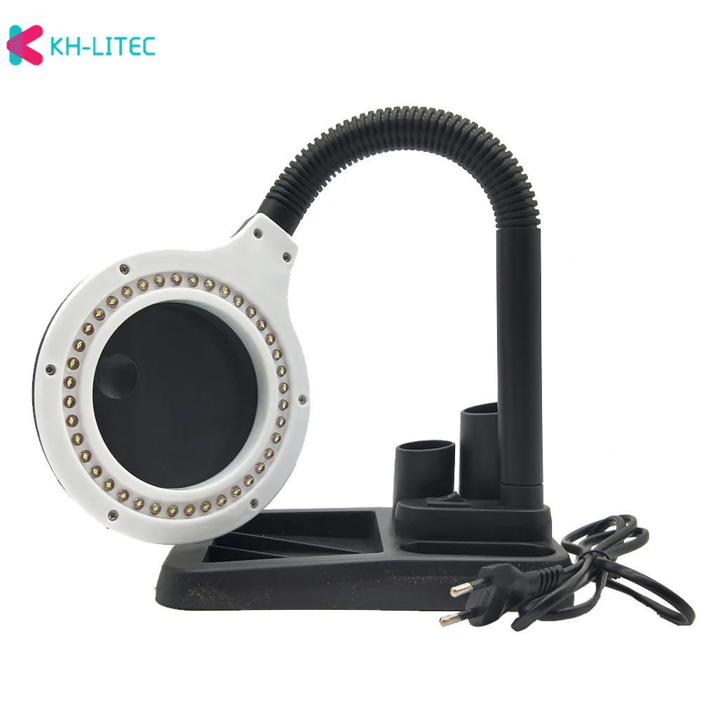 Настольная Лупа со светодиодной подсветкой 220 В С подставкой 40