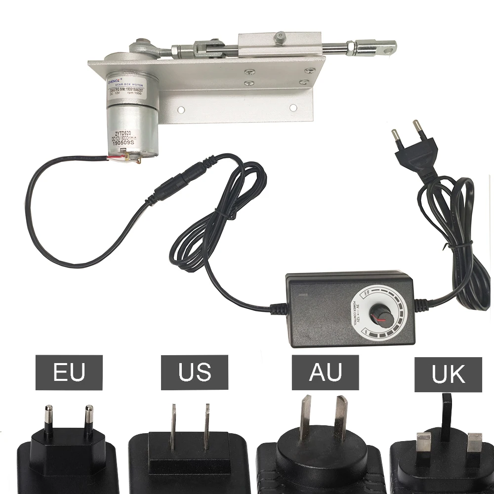 DC 12V телескоп мотор DIY дизайн возвратно поступательный линейный привод ход 15 30 мм