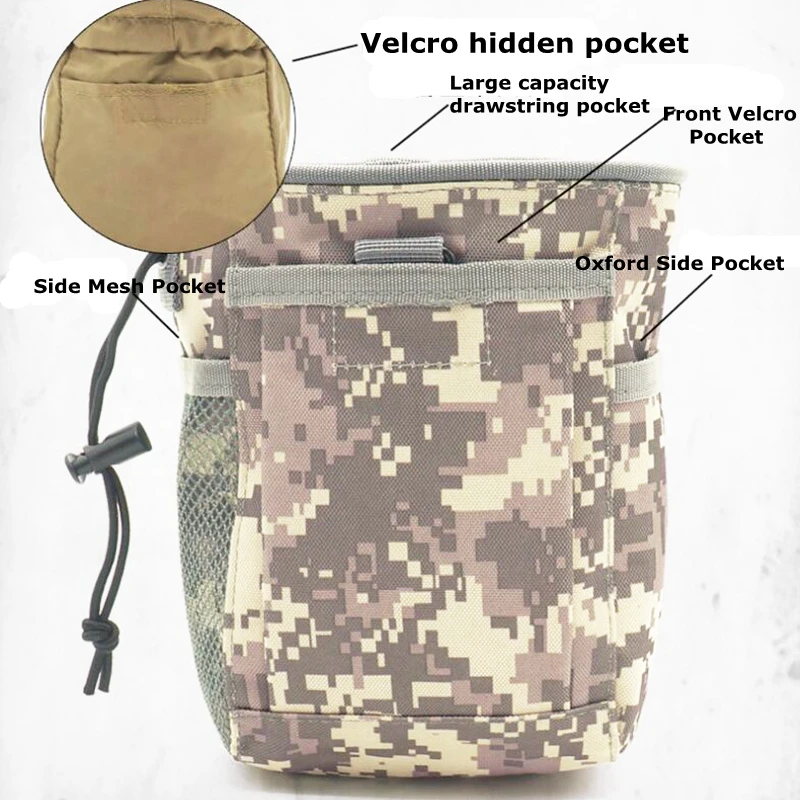 

Military Protable Molle Utility Hunting Rifle Pouch Ammo Pouch Tactical Gun Magazine Dump Drop Reloader Hot Sell Pouch Bag