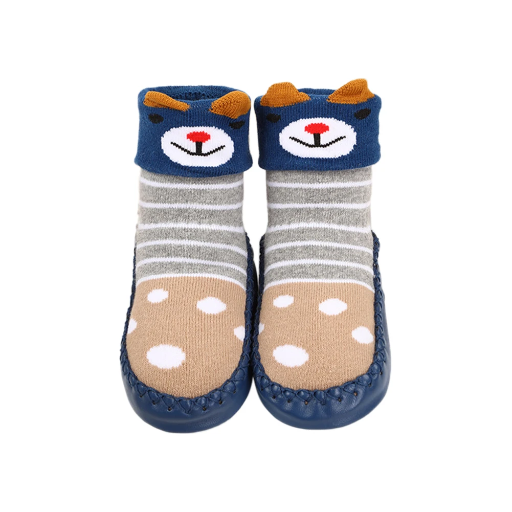 Детские носки на осень и зиму Осень зима махровая плотная детская обувь с