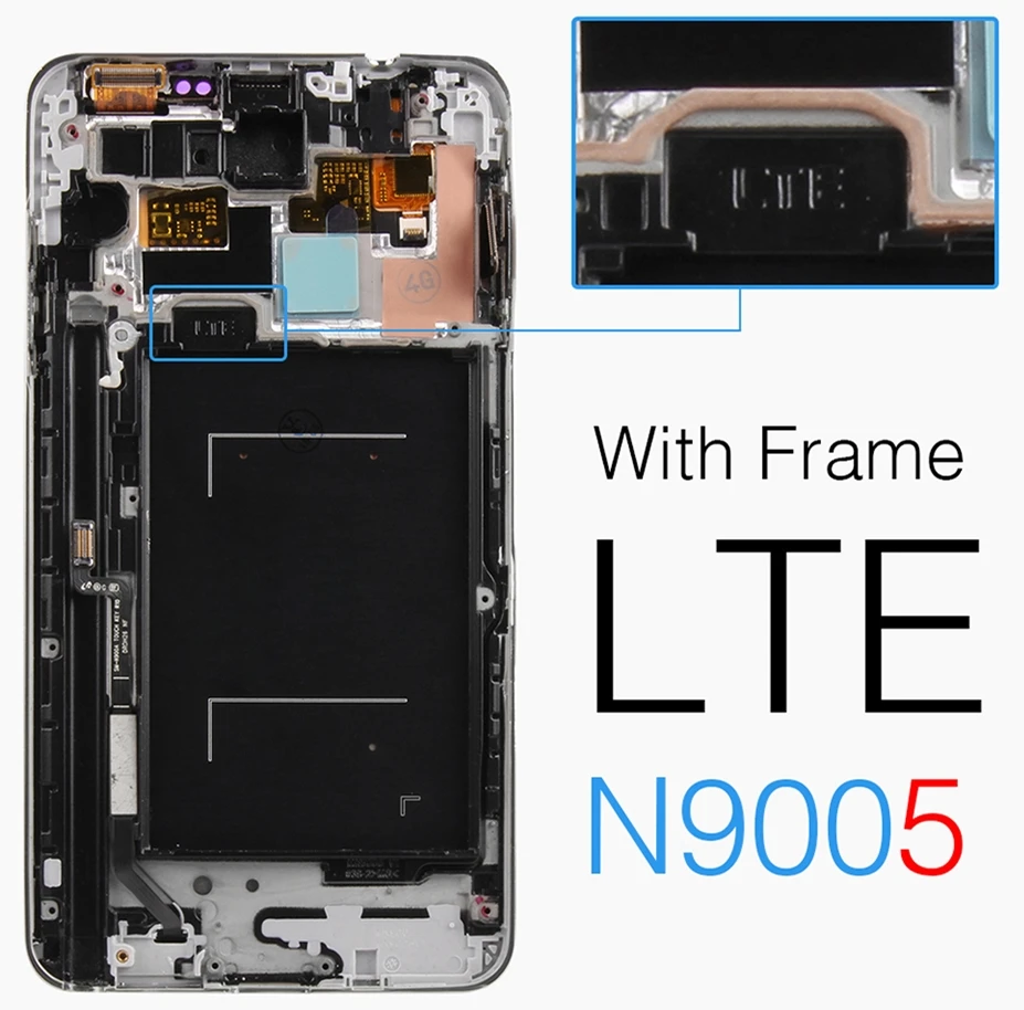 ЖК дисплей Super Amoled 5 7 дюймов для SAMSUNG GALAXY N900 сенсорный экран дигитайзер рамка N900A