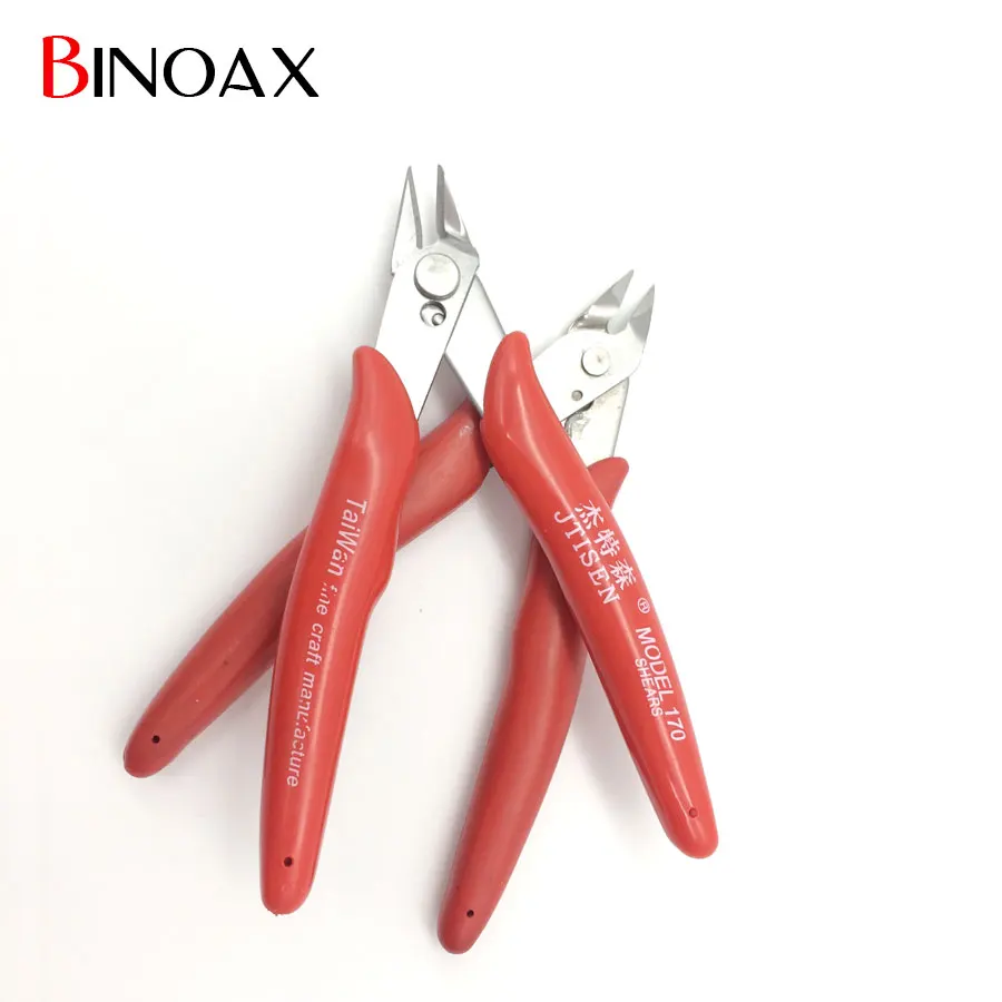 Binoax 5 дюймовые красные электрические кусачки для проводов боковые плоскогубцы