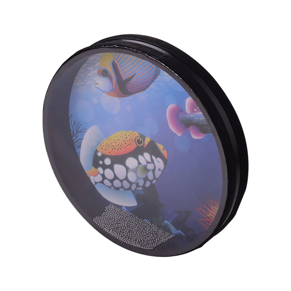 8/10-дюймовый ручной барабан твердый деревянный Океанский с морской волной мягкой