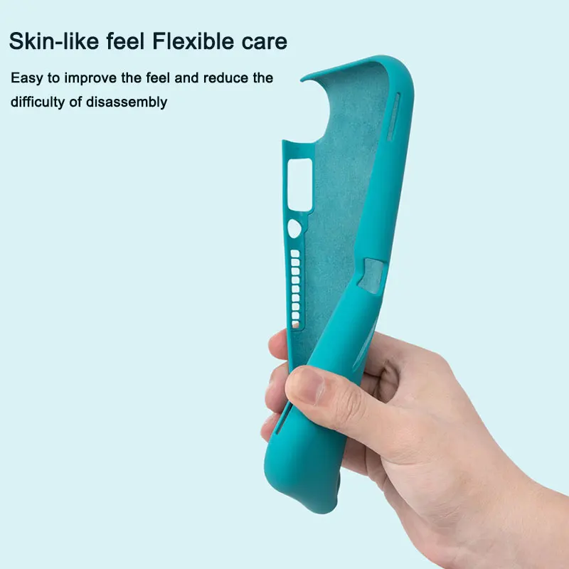 Защитный чехол из жидкого силикона для Nintendo Switch Lite цветной милый аксессуары