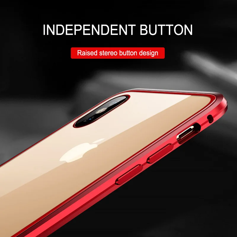 Магнитный чехол для IPhone 11 Pro XR XS MAX X 8 7 6 6s Plus, закаленное стекло, Магнитный чехол s, чехол для iPhone 11, Capa Funda Coque