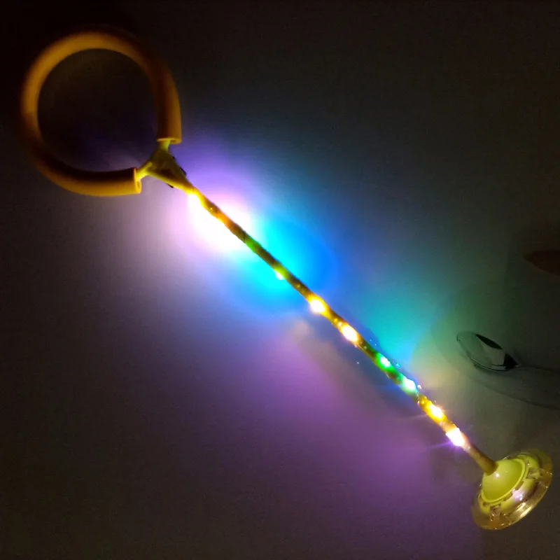 Новинка детский мигающий мяч для прыжков Забавный мяч-скакалка спортивные