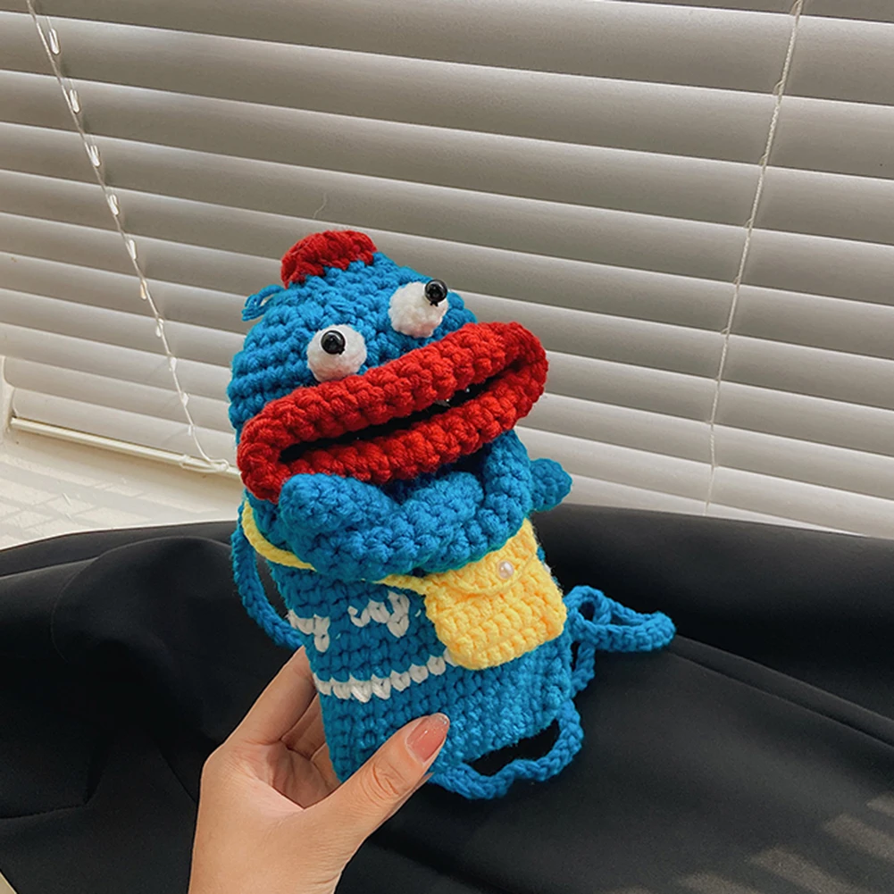 

Fashion Women Shoulder Bags Vintage Ladies Cartoon Sausage Mouth Purse Messenger Bag Mobile Phone Crossbody Bags