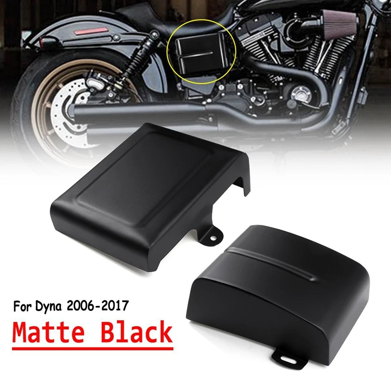 

Матовая черная левая и правая Крышка батарейного отсека для мотоцикла, боковая крышка для Dyna-Fat Street Bob 2006-2017