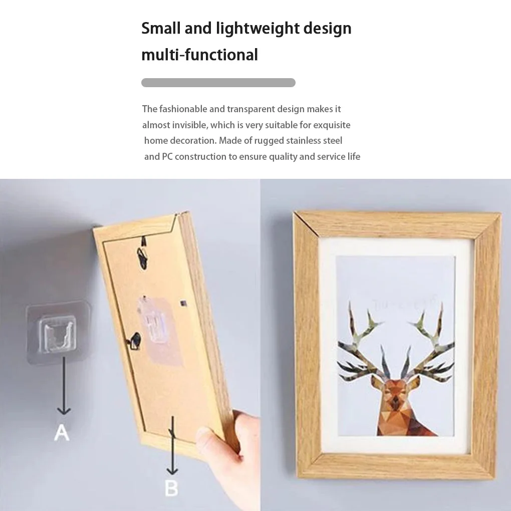 

Ganchos de pared adhesivos de doble cara, colgador transparente fuerte, ventosa, almacenamiento de pared para cocina