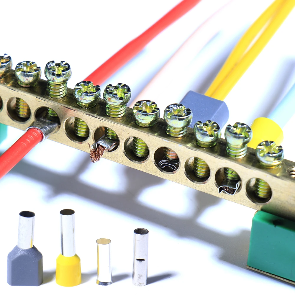 Медная проводка с нулевой лентой винт для подключения к пламени заземляющий мост