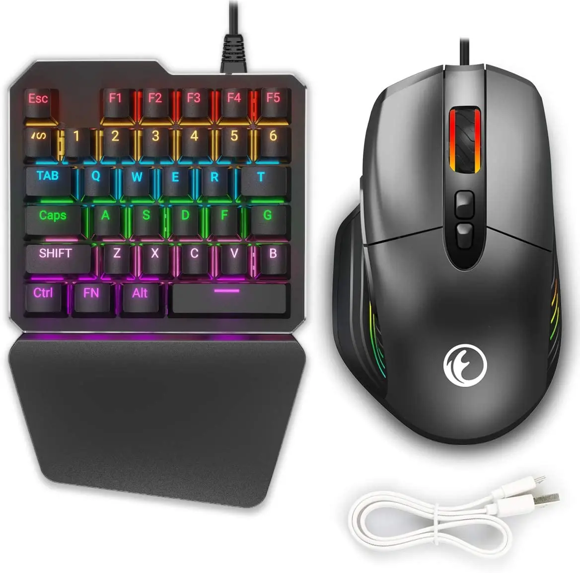 

IFYOO KMAX1 Pro Wired Gaming Keyboard and Mouse Set Adapter Converter for Xbox One / PS4 / Switch / PS3 / PC(Windows/Linux) -