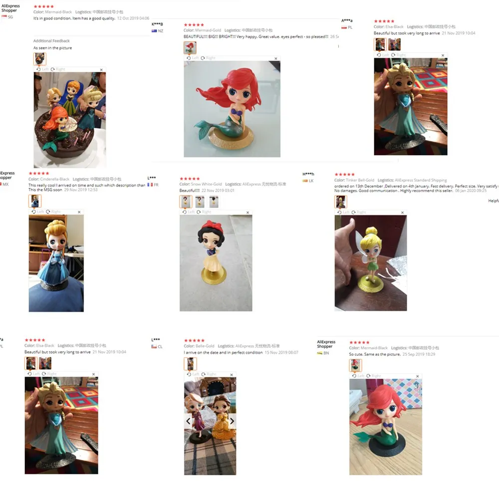 Disney платье сказочной принцессы украшения фигурка игрушки Алиса принцесса Белль