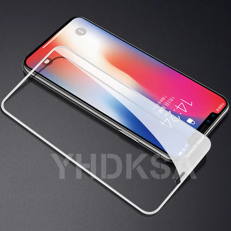 100D Curved Protective Tempered Glass on the For iPhone 6 6s 7 8 Plus Glass Screen Protector For iPhone X XR XS 11 Pro Max Film