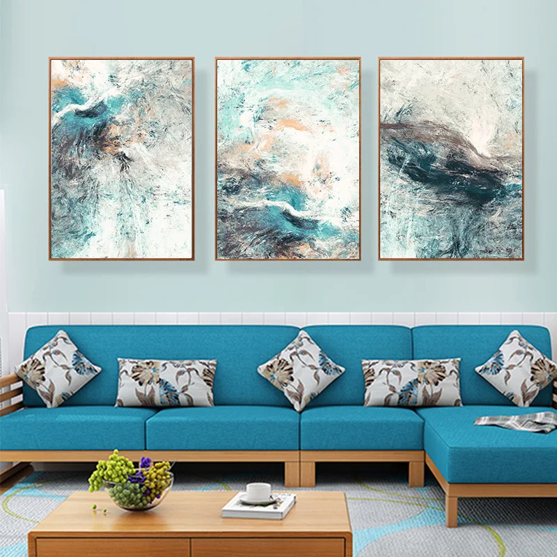 Современная Картина на холсте абстрактные настенные картины для гостиной