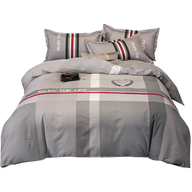 

Cotton cotton covered 4 times the 60 1.8 m double quilt sheet bedding bag Nordic high-grade bedding spring contracted