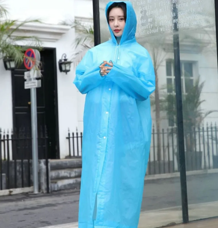 1 шт. Женский дождевик водонепроницаемое пончо однослойное дождевое покрытие из