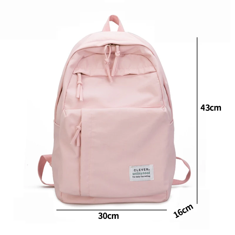 

Big College Leisure Schoobag Large Girls School Bags for Teenagers Backpacks Nylon Waterproof Teen Student Book BagBlue New