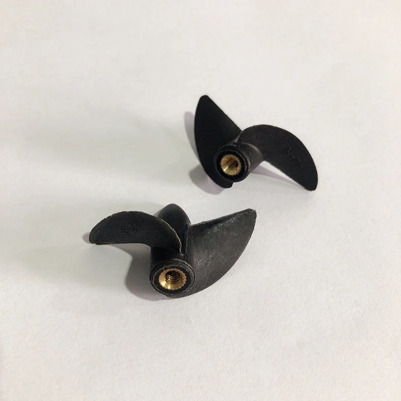 5 шт. RC лодка M4 вал пропеллера Медь Core 2 лезвия положительный/нейлоновые