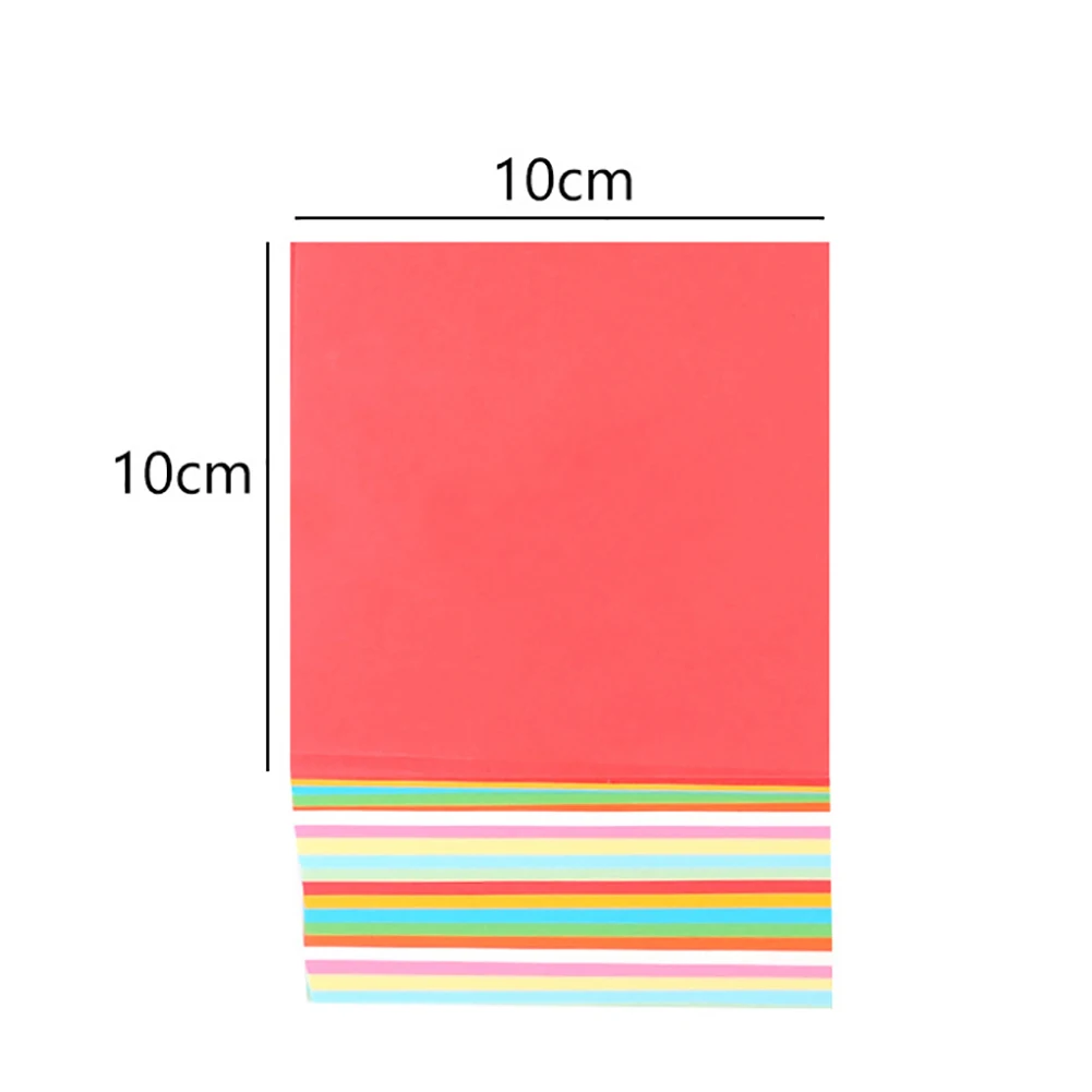 

100Pcs Colorful durable Square Origami Paper Double Sided Coloured DIY Folded Papercraft Tool Good educational gift for children
