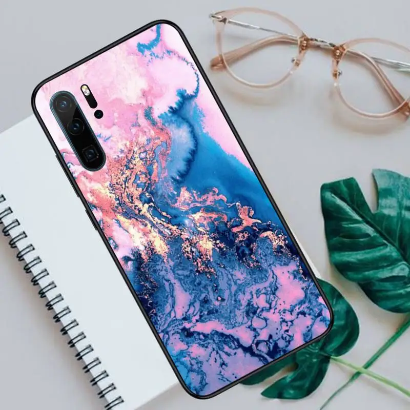 

Blue Marble Pattern Phone Case For Huawei honor Mate P 10 20 30 40 Pro 10i 9 10 20 8 x Lite Luxury brand shell funda coque