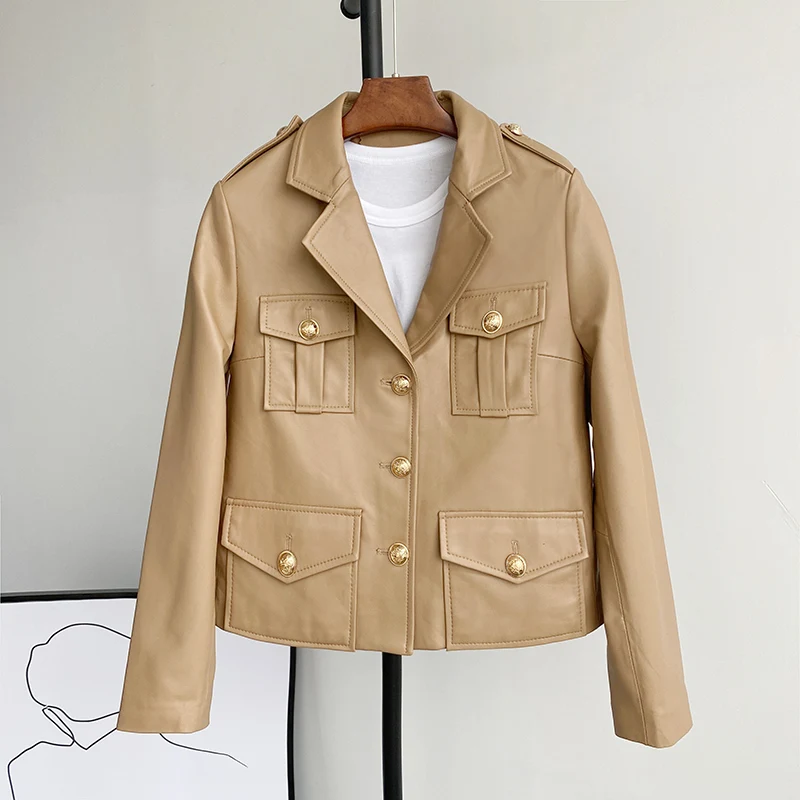 

Ранняя весна, женские Куртки из натуральной овечьей кожи, осенние женские пальто из натуральной кожи 2020 Haining