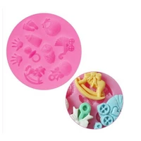 mould baby cake hand prints feet silicone baby shower newborn new decoration silicone mold