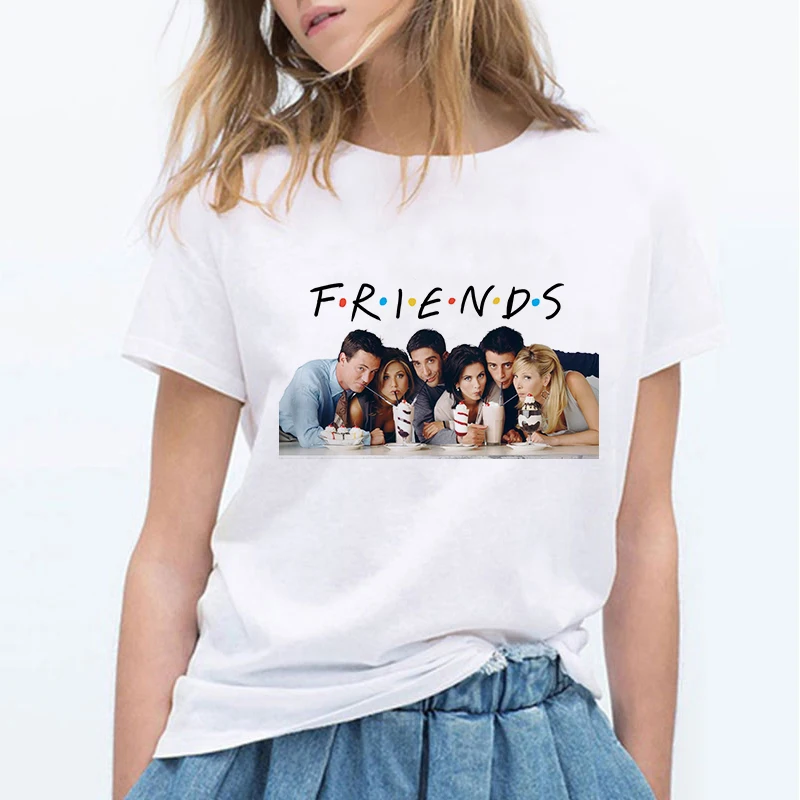 

Friend Tv Show Women Femme Clothes T Shirt Female T-shirt T-shirt Top Tee Shirts Harajuku Summer 90s Tshirt Grunge Streetwear