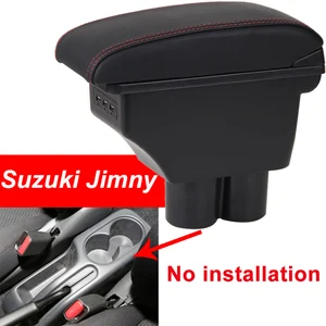for suzuki jimny armrest box universal car center console caja modification accessories double raised with usb no installation free global shipping