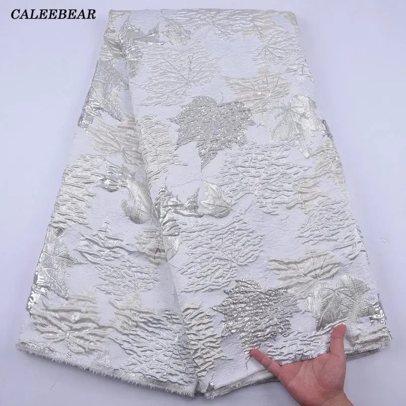 Новинка 2022 французская жаккардовая кружевная ткань парчовая блестящая вышивка